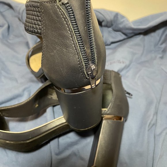 Alfani Womens Step N Flex Foxxii Sandal Block Heel Shoes Blue Leather Size 9.5 - Picture 11 of 11